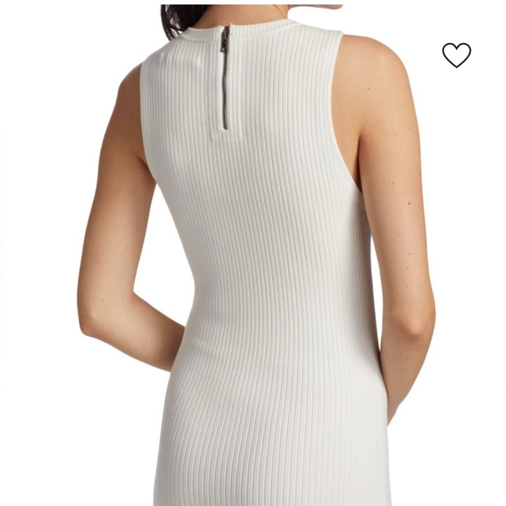 NWT Alice + Olivia Brooklynne Ribbed Midi Dress - Picture 3 of 9